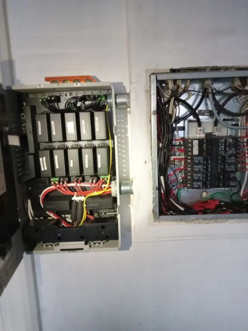Electrical panel upgrade completed for Security Camera Wiring in McSwain